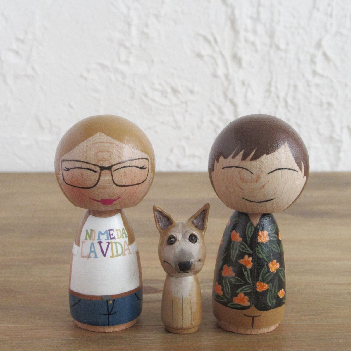 pareja kokeshi personalizada S