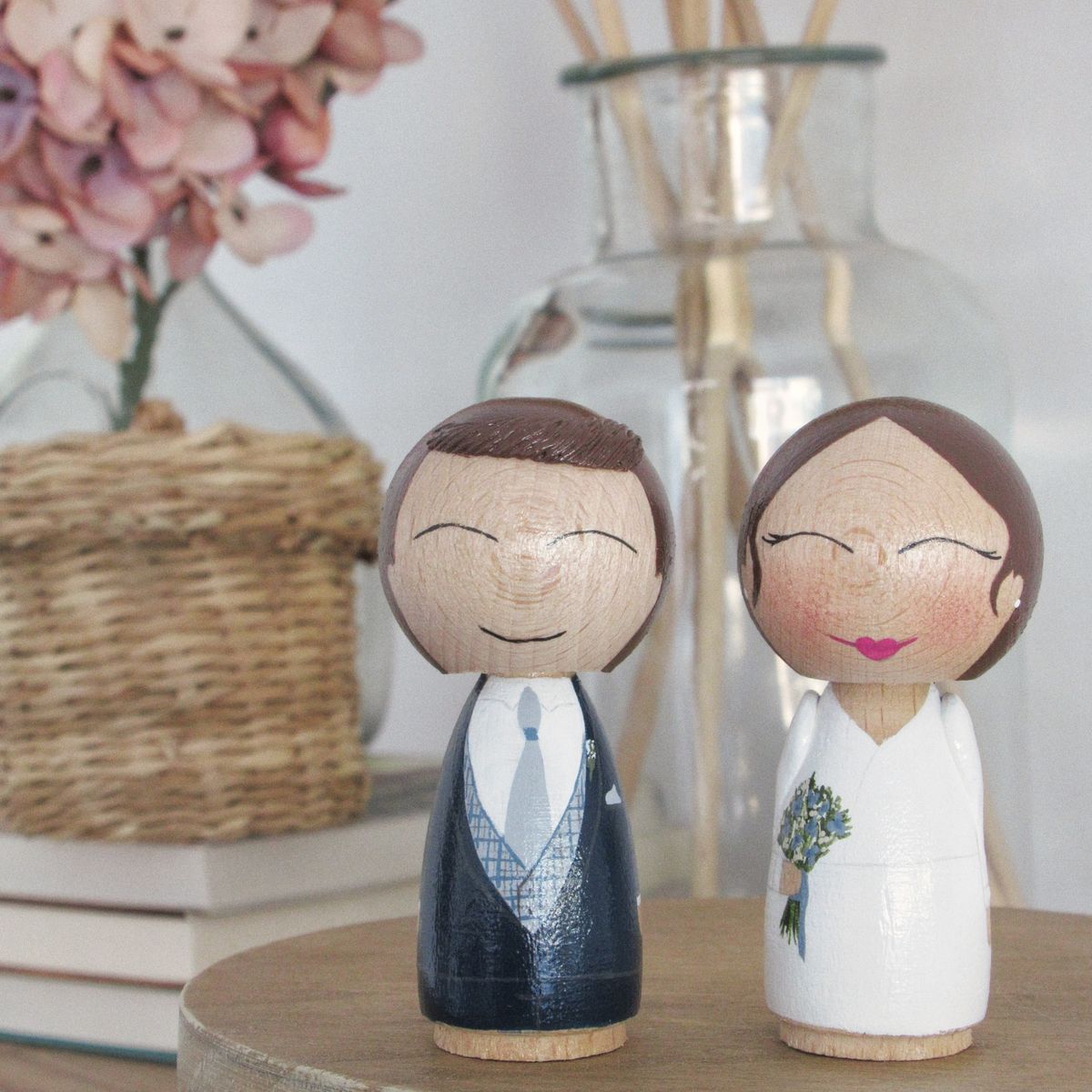 novios personalizados kokeshi s