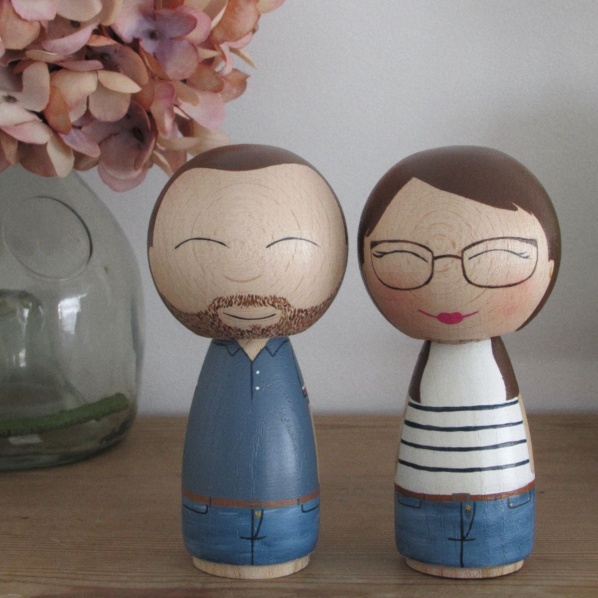 pareja kokeshi personalizada L
