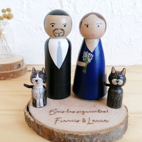 Pareja Pegdoll personalizada - Imagen 3