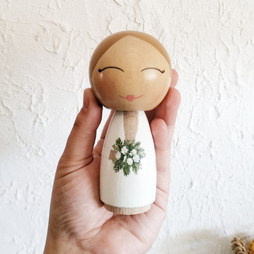 Novios personalizados kokeshi L - Imagen 3