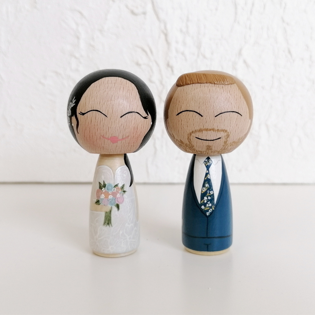 novios personalizado kokeshi M