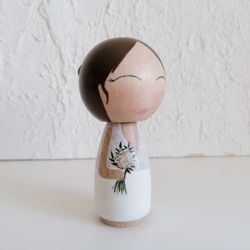 Novios personalizados kokeshi L - Imagen 5