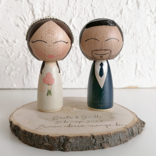 Novios personalizados kokeshi M - Imagen 10