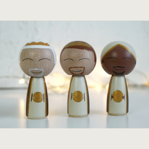 reyes magos madera