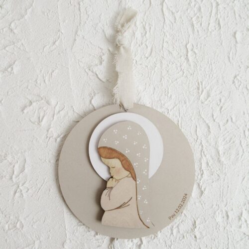 Placa virgen niña