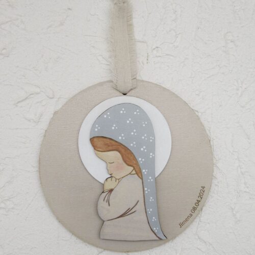 Placa virgen niña