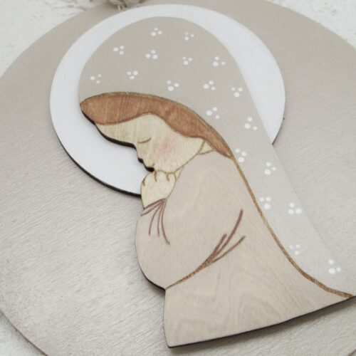 Placa virgen niña