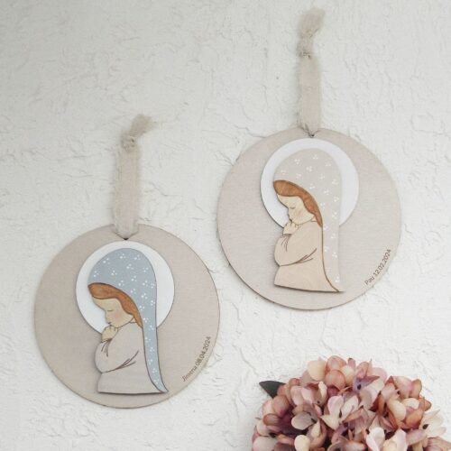 Placa virgen niña